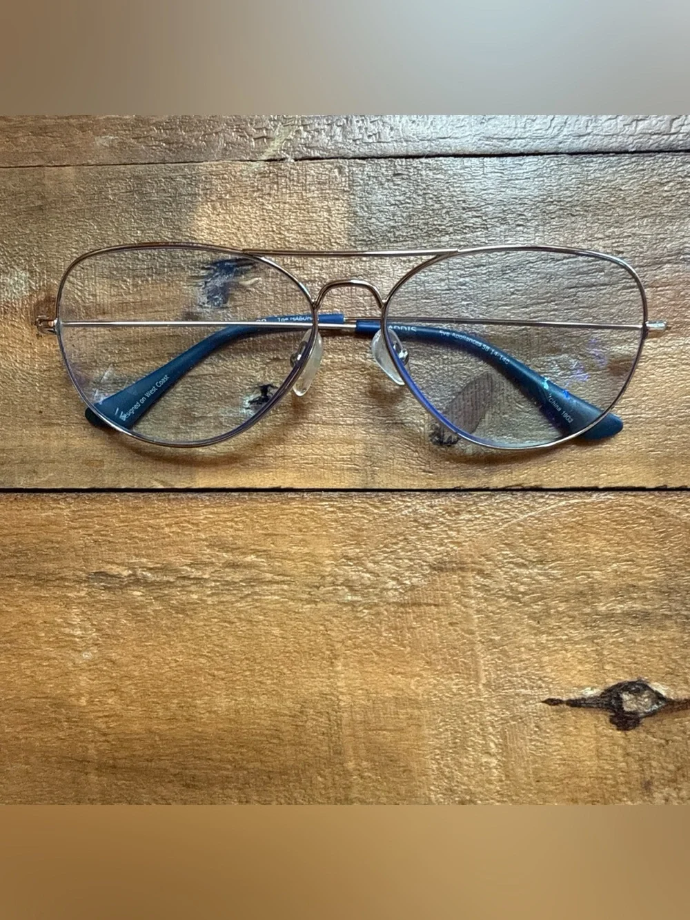 CADDIS silver aviator blue lens. +1 reader lens MABUHAY  aviator. $140 Msrp